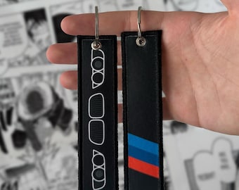 Bimmer E46 | M3 Car Enthusiast Embroidered Jet tag | Keychain | Key tag | Lanyard