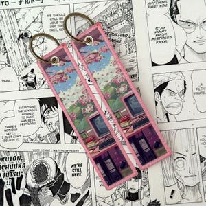 Kawaii Anime Manga Embroidered Jet tag | Keychain | Key tag | Lanyard