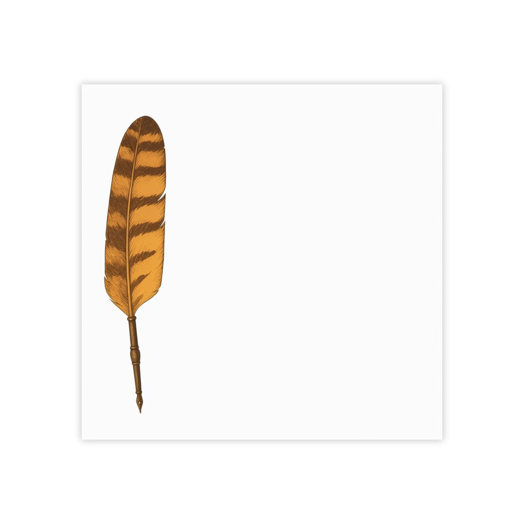 Quill Design Note Pads, Cute Office Supplies, Eco-friendly Sticky Notes ...