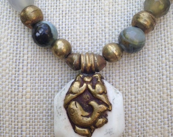 Tibetan Chank Shell Necklace