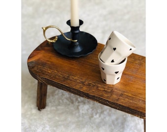 Taza de espresso artesanal con forma de corazón – Taza de café expreso de cerámica, regalo romántico
