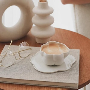 Amytis Ceramic Cup Set – Handmade Elegant Mug Set – Babylon-Inspired Pottery – Artistic Coffee & Tea Cups – Luxury Gift for Her