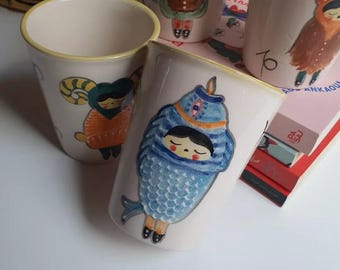 Handmade Zodiac Ceramic Mug – Astrology Coffee Cup, 300ml