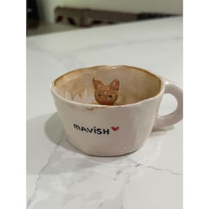 Custom Cat Mug – Personalized Ceramic Cup, 200-250ml