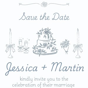 Save the Date Wedding Invitation Template | Simplistic Wedding Invitation