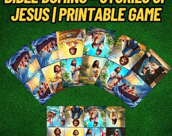 Stories of Jesus Domino Game: Christian Printable Activity (PDF Download)