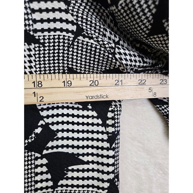 Vintage Adrianna Papell 100% Seide Damen Kleid 10 Büro Academia Hahnentritt Bild 7
