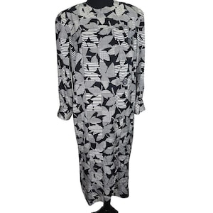 Vintage Adrianna Papell 100% Seide Damen Kleid 10 Büro Academia Hahnentritt Bild 1