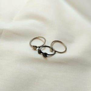 Minimalist Heart Ring 925 Sterling Silver Dainty Promise Stainless Heart Band Gift For Her Personalised Ring