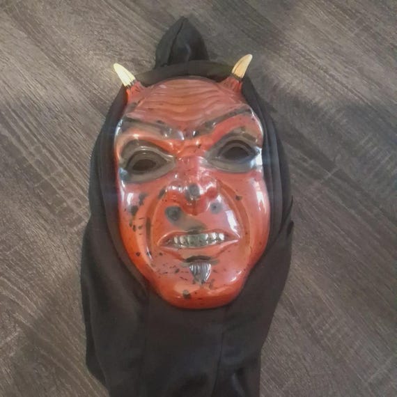 vintage devil Halloween Blood face mask