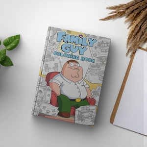 Peter Griffin Malbuch für Fans, Lustige Cartoon Kunst Seiten, Family Guy Charaktere Fan Art, Animierte Komödie Geschenk, Klassische Cartoon Färbung