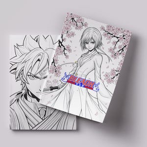 Bleach Coloring Book: Anime Manga Art Therapy - Relaxing Coloring Pages for Fans of Ichigo Kurosaki, Rukia Kuchiki, Soul Reapers, Anime Gift