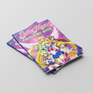 Sailor Moon Coloring Book for Anime Fans, Manga Art Pages, Usagi and Moon Fan Art, Otaku Gift, Magical Girl Anime Coloring Pages, Fans Gift