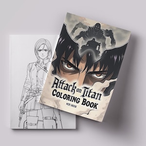 Attack on Titan kleurboeken voor fans, mangakunstpagina&#39;s, Titan Warriors-fanart, Otaku-cadeau, Dark Action-anime kleurboek Attack Titans
