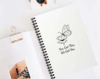 You Got This – Motivational Butterfly Notebook | Inspirational Journal for Self-Care & Daily Writing