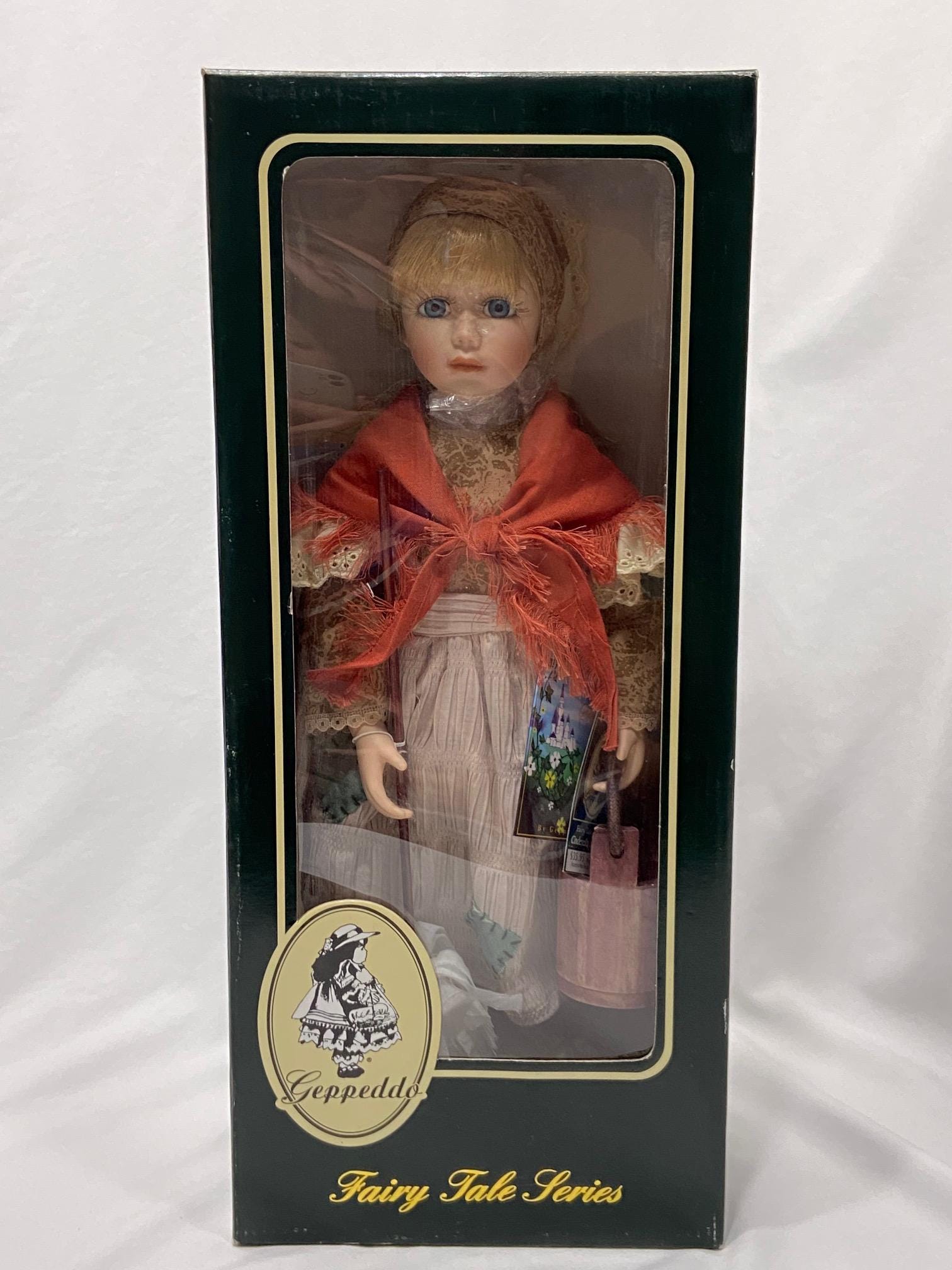Geppeddo Vintage Cinderella Rags Porcelain Doll Fairy Tale Series