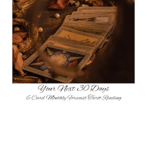 Seus próximos 30 dias || Leitura de previsão de 6 cartas || Leitura de tarô