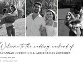 Weekend wedding welcome sign