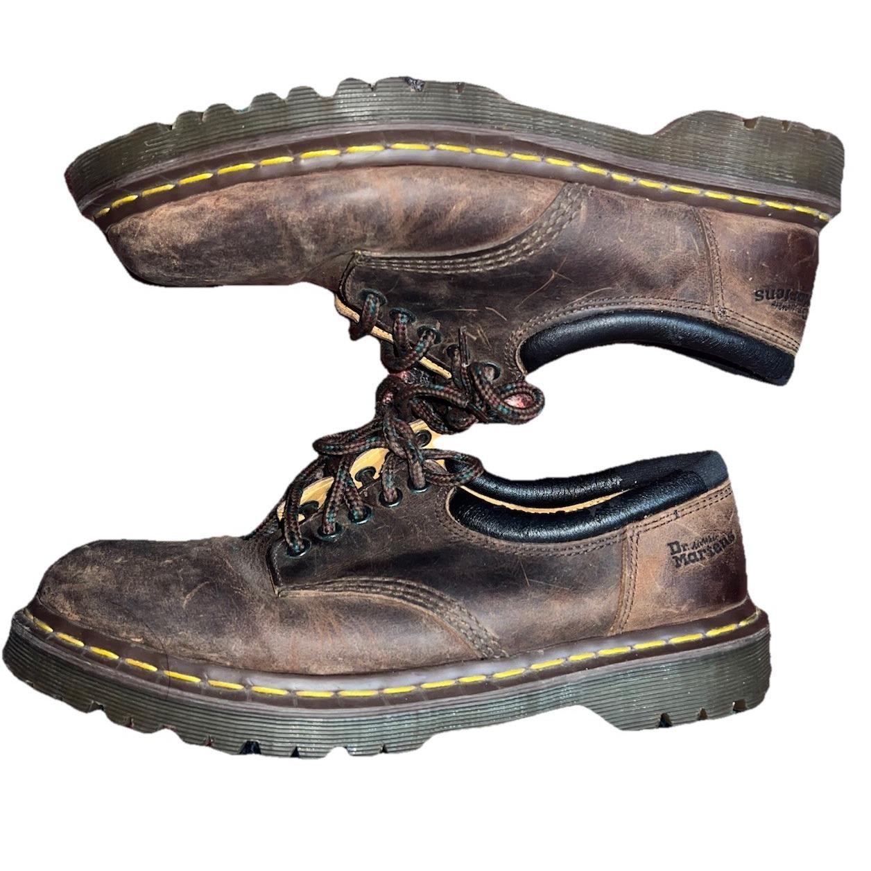Vintage Dr Doc Martens Overland Boots Mens 10 Womens 11 Brown Leather Shoes Mens Vintage Dr Martens Shoes - Etsy main image 4