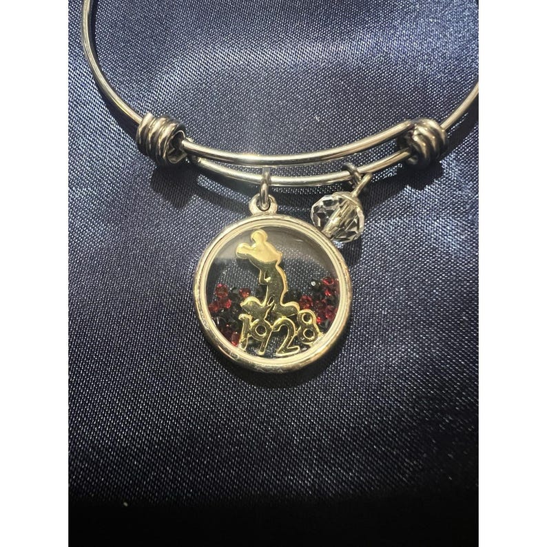 Disney Mickey Mouse 1928 Bracelet Silver Bangle 画像 2