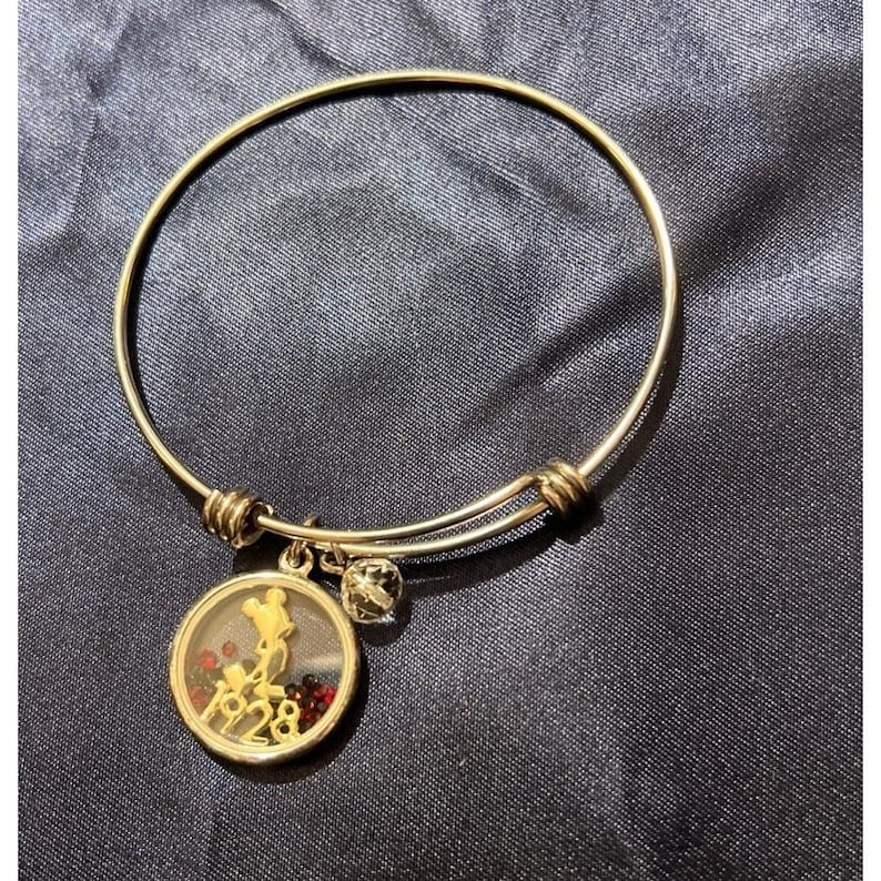 Disney Mickey Mouse 1928 Bracelet Silver Bangle 画像 1