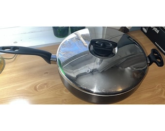 Wearever Air 12" Fry Pan With Lid Hard Anodized Skillet Saute Frying Vintage