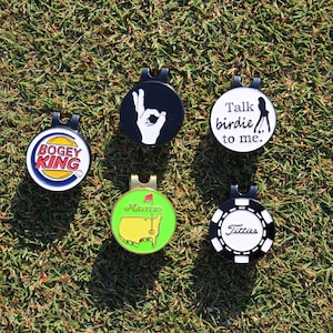 Funny Golf Ball Markers with Hat Clip | Magnetic | Gag Gift for Golfers | Stocking Stuffer | Golf Accessories for Men & Women