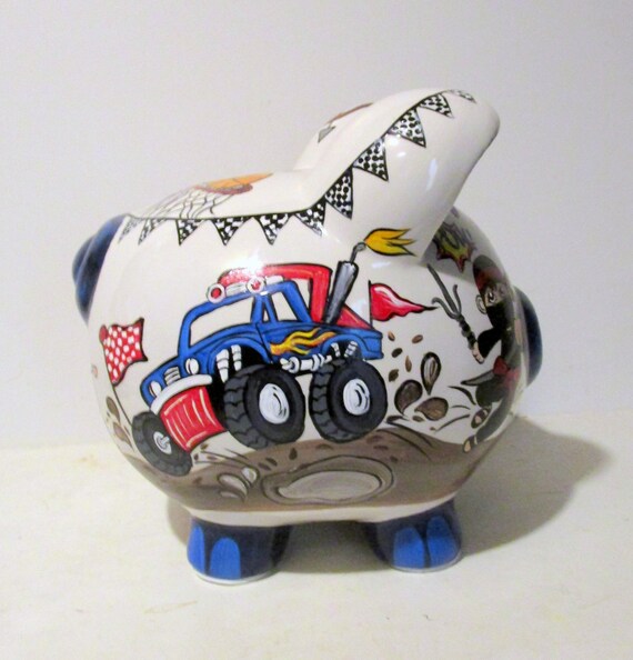 monster truck piggy bank