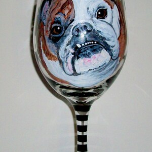 Pet Portrait Custom Wine Glass One 20 Oz. Wine Glass Pets - Etsy