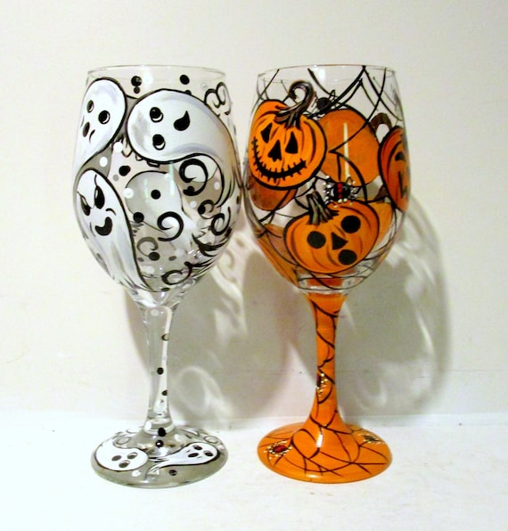 Halloween Wine Glass Halloween Wine Glass