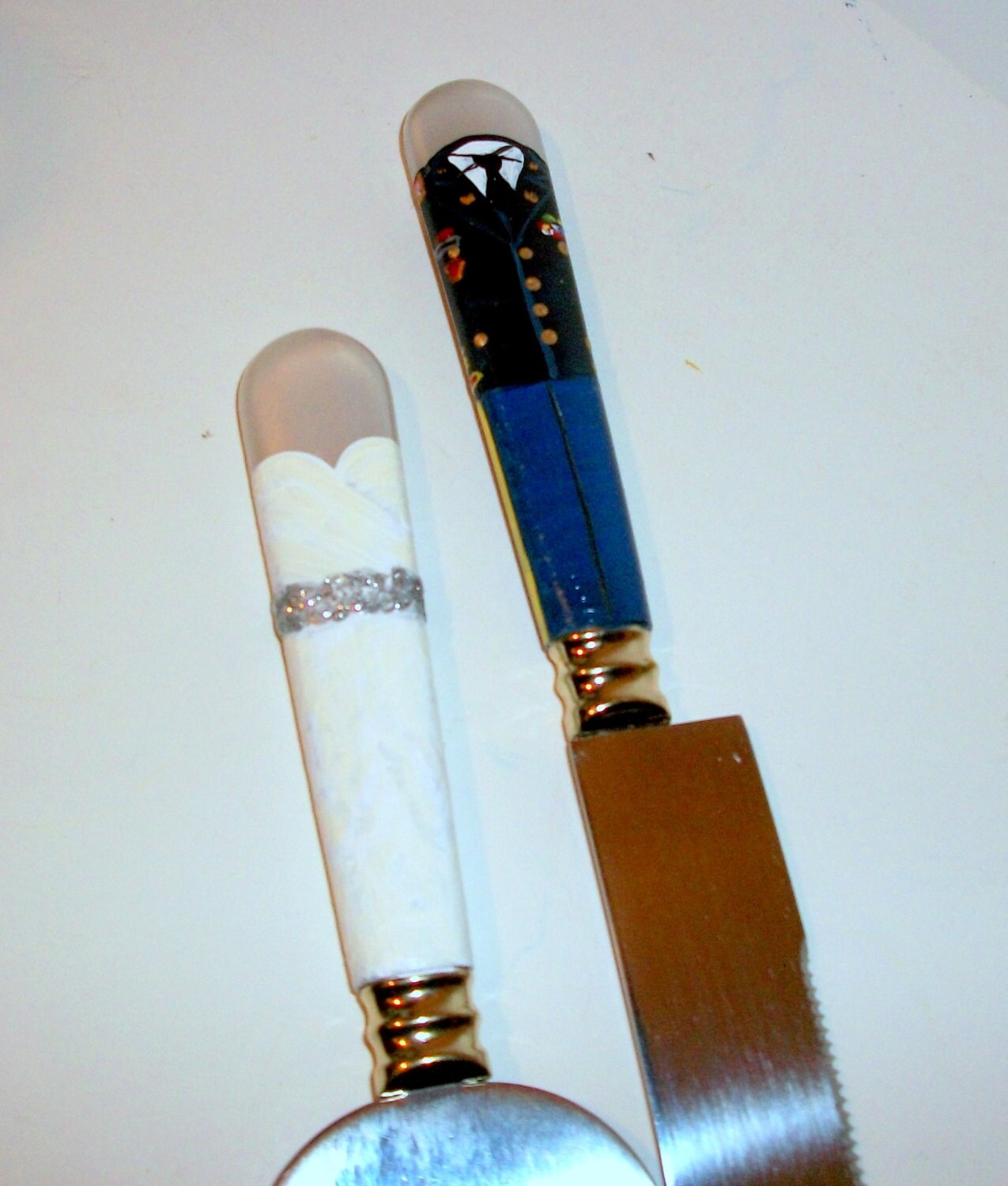 Cake Knife and Server Set Set of 2 Wedding Dress and Etsy