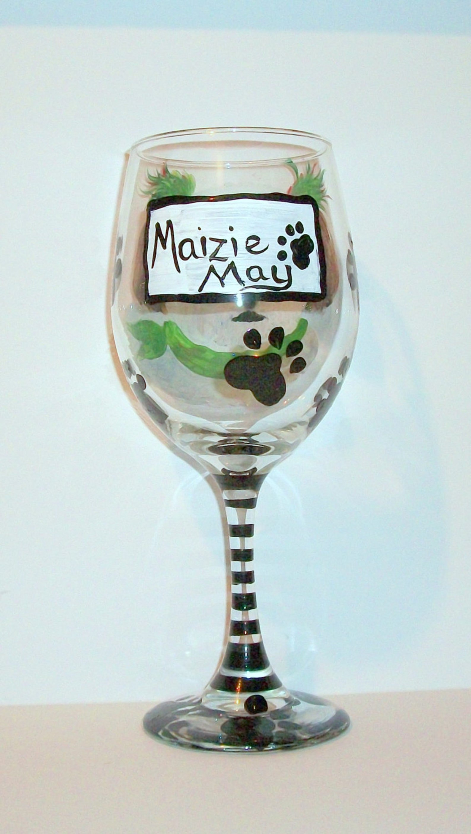 Pet Portrait Custom Wine Glass One 20 oz. Wine Glass Pets | Etsy