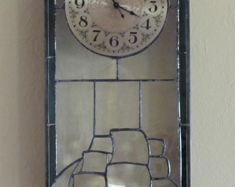 Nautical Stained Glass Pendulum Clock