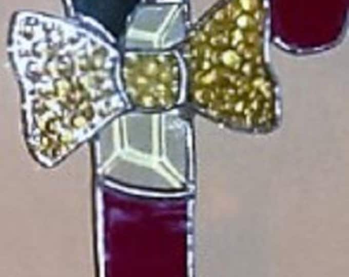 Custom Order Beveled Glass Christmas Candy Cane