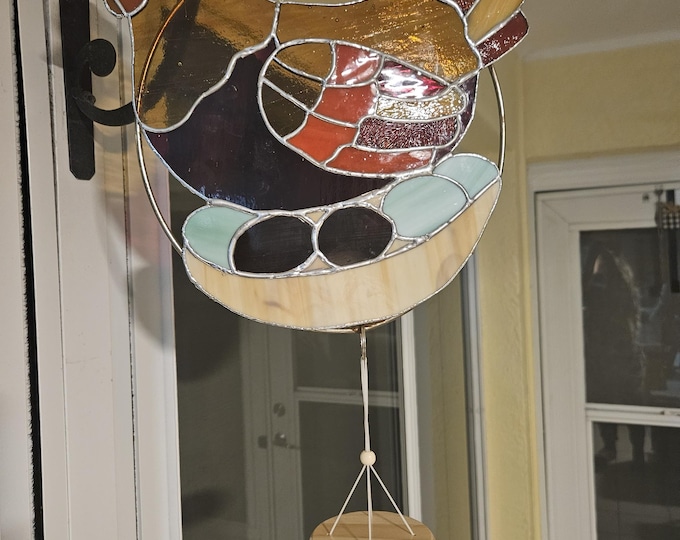 CUSTOM-Stained Glass Windchime