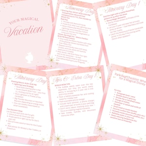 Disney World Itinerary Printable | Custom Disney Planner | 1 Day Park Schedule | Magic Kingdom Plan | Family Vacation PDF