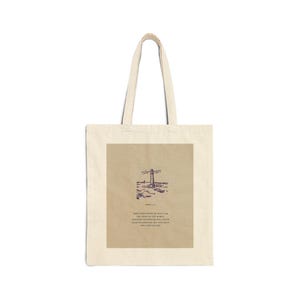 Inspirational Cotton Canvas Tote Bag - Eco-Friendly Bag, Motivational Quote Tote, Perfect for Gifts, Beach Days, Grocery Shopping