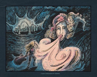 Black Throated Wind Grateful Dead - St. Louis City of Blues - Homenaje a Bob Weir / Lámina artística