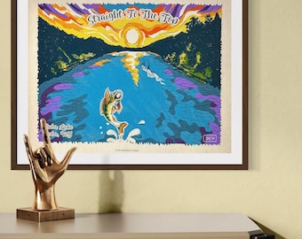 Straight To the Top Cuba Lake Art | Cuba, NY | Sunset Boating Cruise | Lake Cottage Poster