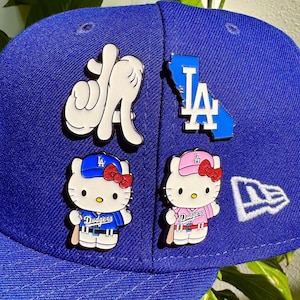 CUTE LA Kitty Los Angeles Hat Pins For All Hats/Snapbacks/Fitted Hats / Clothing