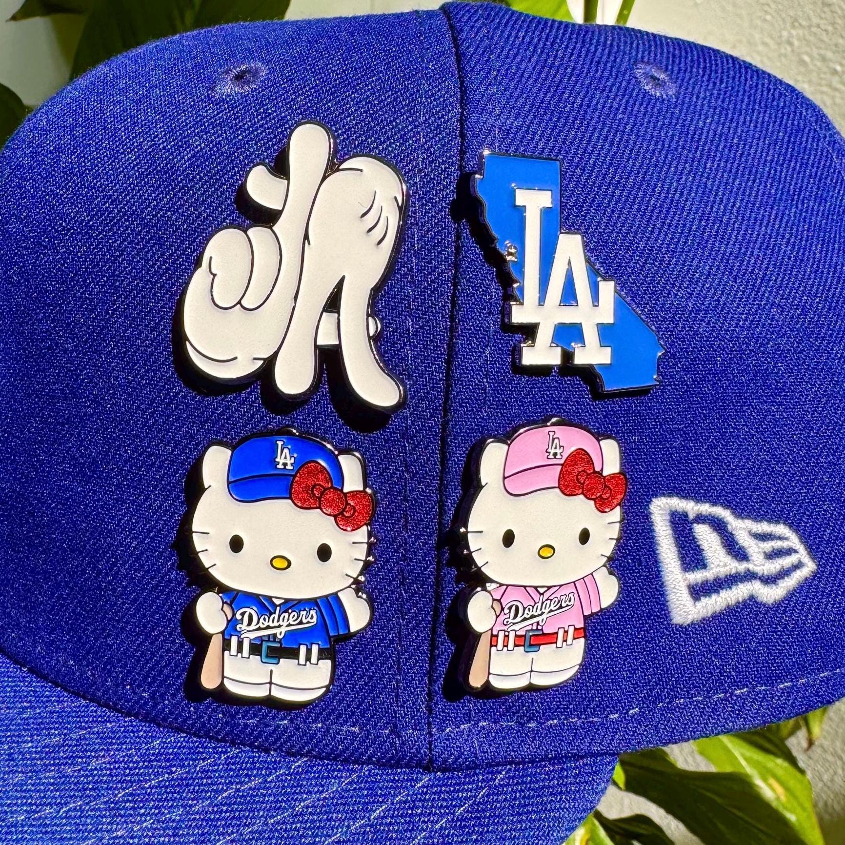 お値下げしてます！ドジャース　キティー ✨非売品！ドジャース・ハローキティぬいぐるみ (Blue) 祇園の