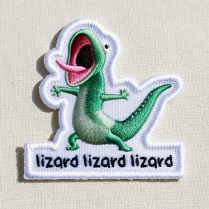 Patch bordado do Tom Lizard Hoppers, Filme Hoppers 2026, Patch engraçado de animal, Patch termocolante do Tom Lizard Lizard Lizard, Presente de férias na Disney