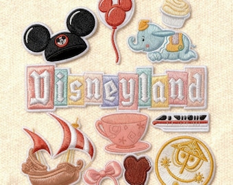 Disneyland Embroidered Patches, Mickey Iron On Patch, Disneyland Embroidered Patches, Disney Gifts For Kids, Jacket Backpack Hat Patch