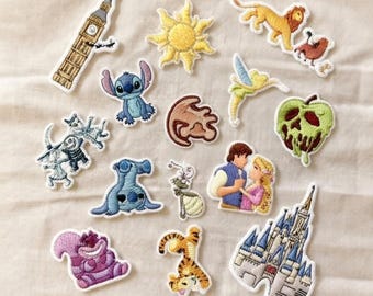 Embroidered Disneyland Patches, Disney Iron On Patch, Rapunzel Patch, Lion King Patch, Winnie the Pooh Patch, Disney Princess Gifts Patch