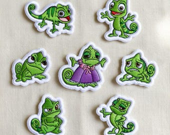 Pascal Tangled Embroidered Patch, Disney Pascal Iron on Patch, Disneyland Patch, Disney Trip Gift For Kids, Jacket Backpack Patch