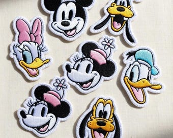 Disney Embroidered Mickey and Friends Patches, Mickey Iron on Patch, Disneyland Patch, Disney Trip Gift For Kids, Jacket Backpack Patch