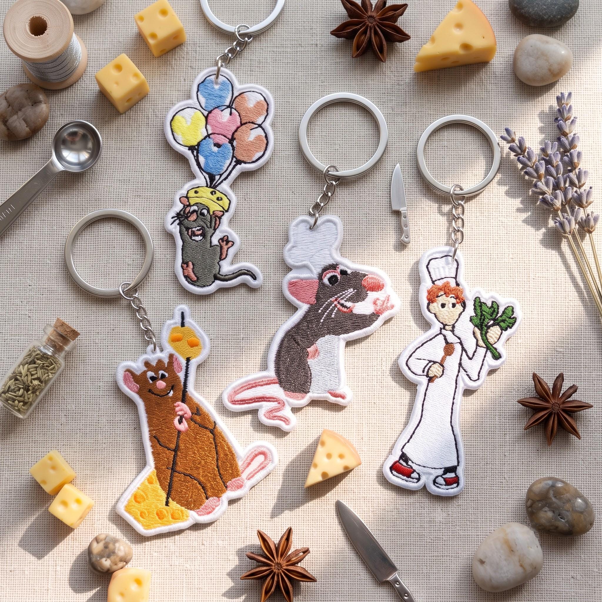 希少　レア　レミーのおいしいレストラン　キーキャップ　チャームストラップ Remy ratatouille keychain - Etsy 日本