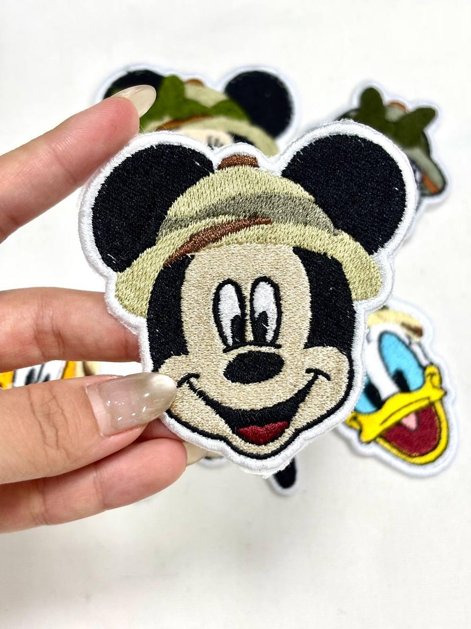 Safari Guide Patch Disney Mickey Mouse Safari Embroidered Patches, Mickey and Friends Iron ...