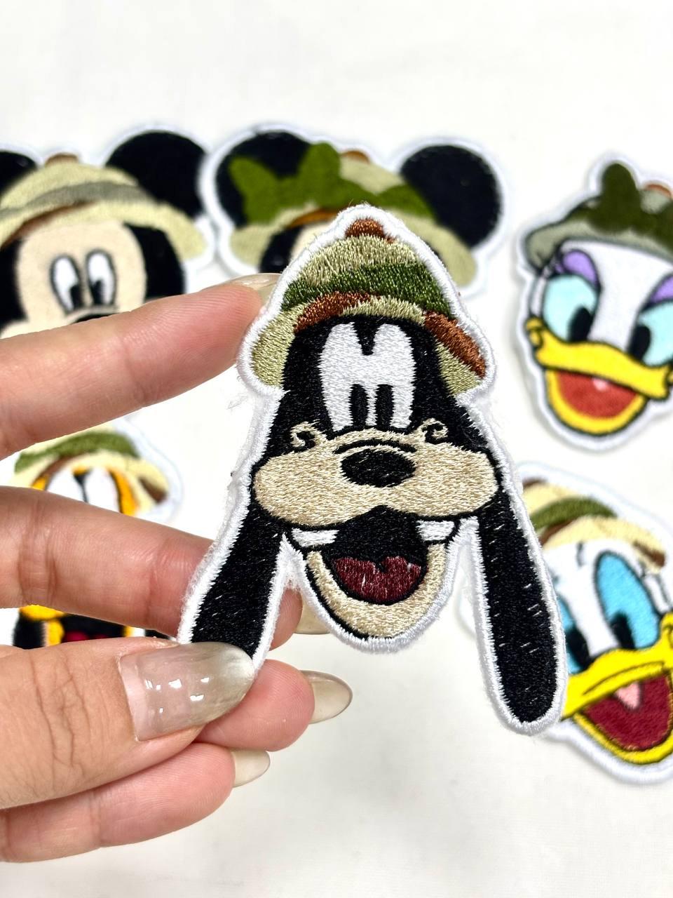 Safari Guide Patch Disney Mickey Mouse Safari Embroidered Patches, Mickey and Friends Iron ...