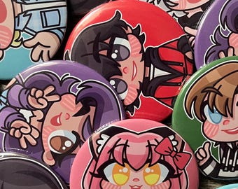 Aphmau Pinback Buttons - Aphmau Character Pins